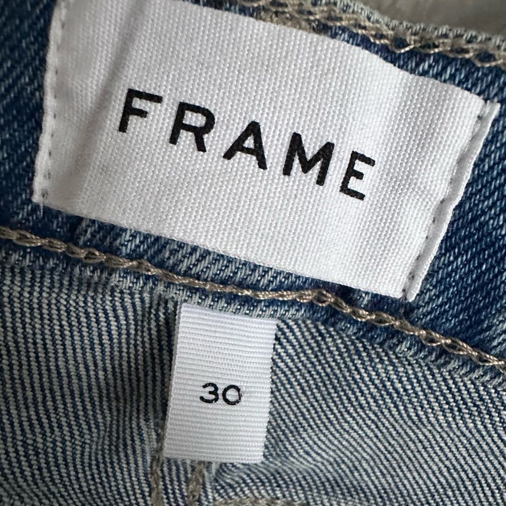 FRAME jeans denim‎ pants size 30 Le High Straight in Utopia ankle cropped - Picture 7 of 7